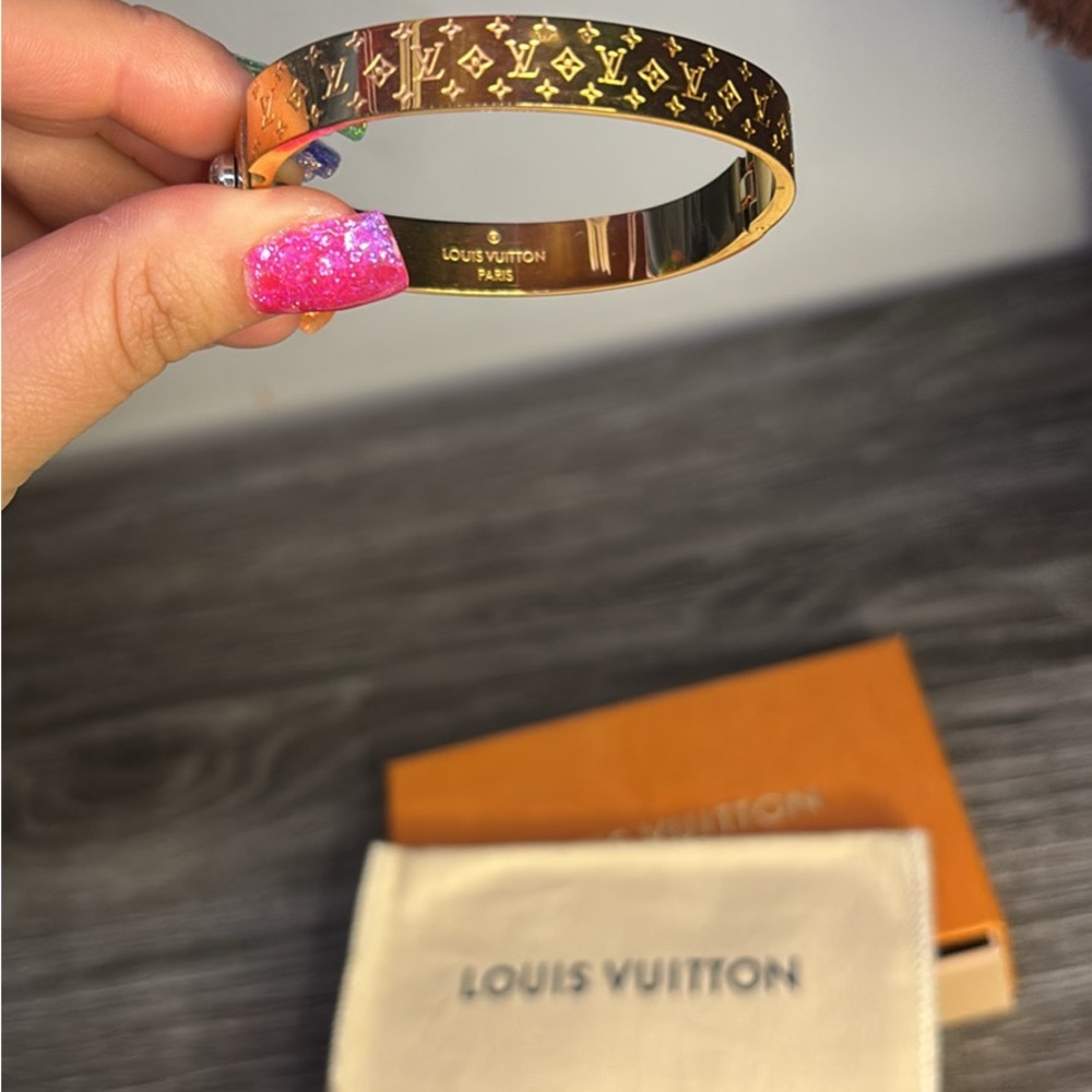 Louis Vuitton Gold Monogram Bracelet